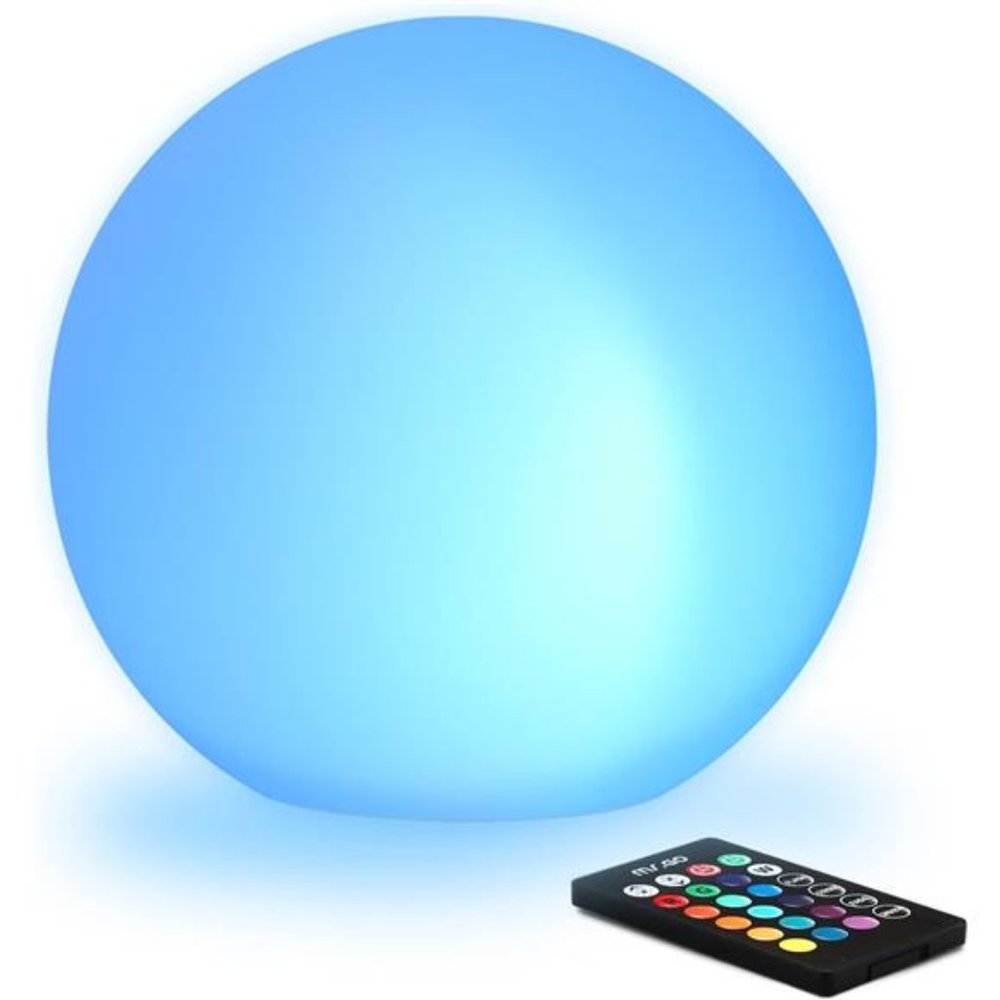 8-inch Ultra-Fun LED Glowing Ball Light w/Remote,RGB Color Changing Globe Lamp